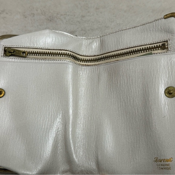 Vintage Baronet cowhide Leather floral Tapestry design clutch wallet - Picture 5 of 7